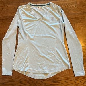 FILA Women’s Long Sleeve V-neck Athletic Tee